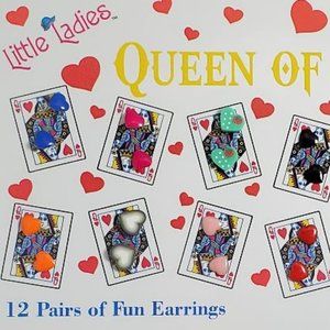 Queen Of Hearts Collection Jumbo Earring Set (JC11)